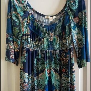 Boston proper size 2 dress paisley